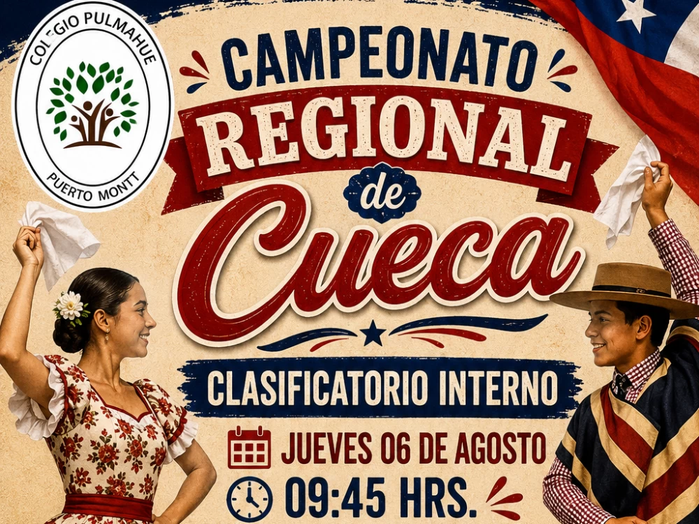 Colegio Pulmahue Puerto Montt convoca al Clasificatorio Interno del Campeonato Regional de Cueca